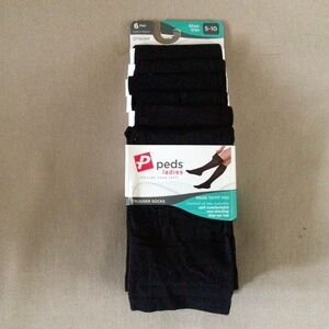 peds ladies Trouser Socks 6 pair New